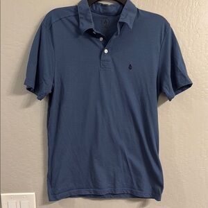 Volcom Men's Blue Polo Shirt